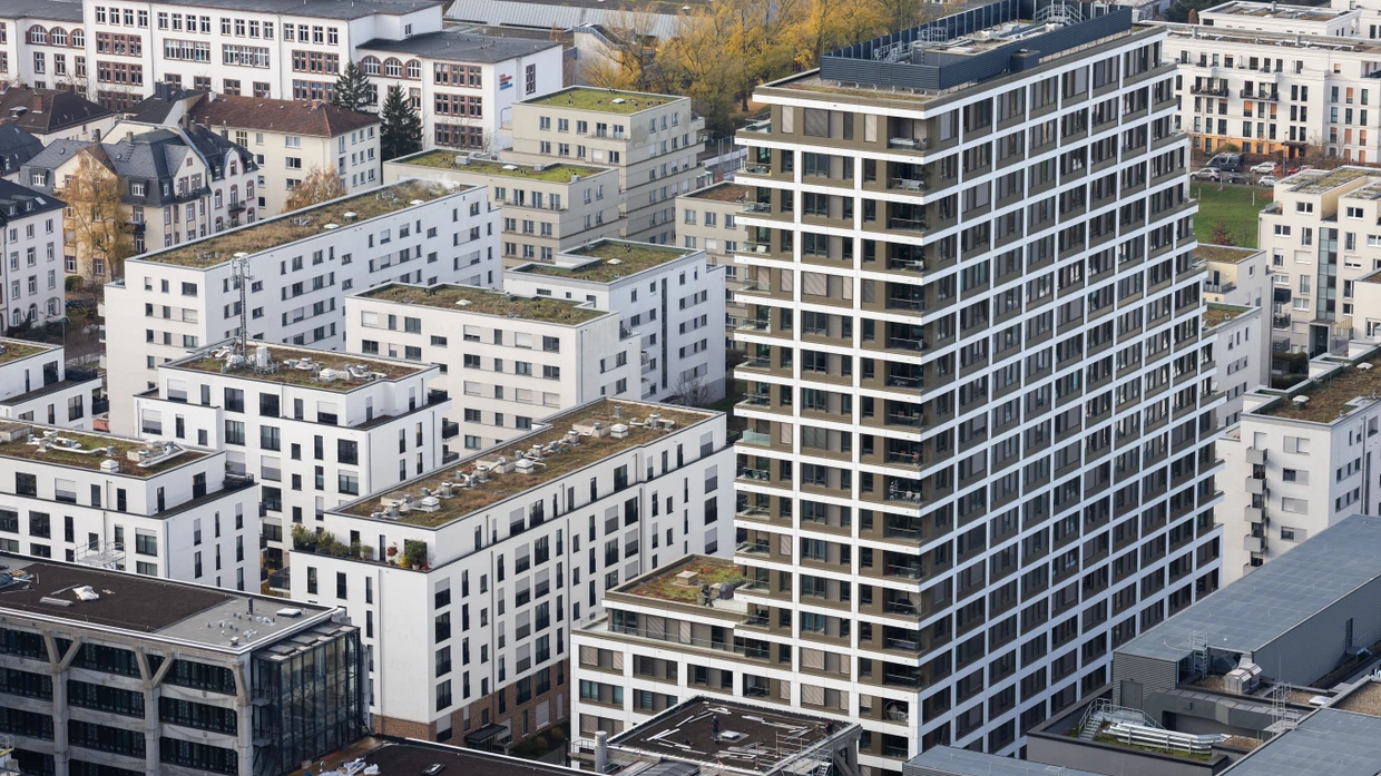 Wohnhäuser im Frankfurter Europaviertel