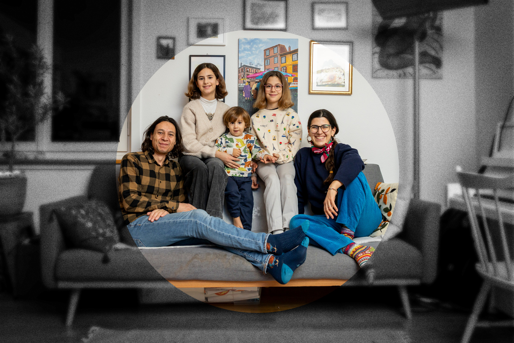 Swiss family budgeting together