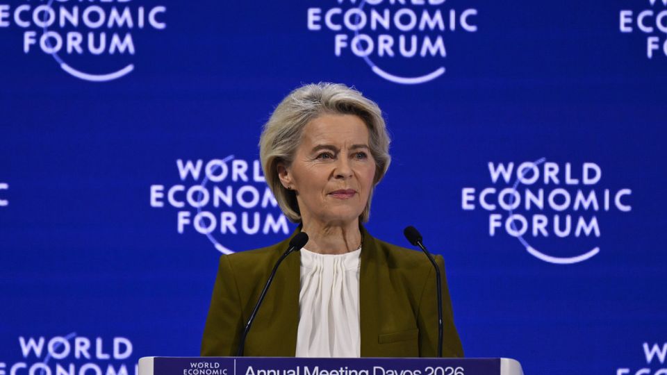 EU Commission President Ursula von der Leyen announcing the EU-INC proposal at Davos