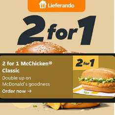 McDonald's Lieferando Angebot: 2x Big Mac + Pommes Rabatt