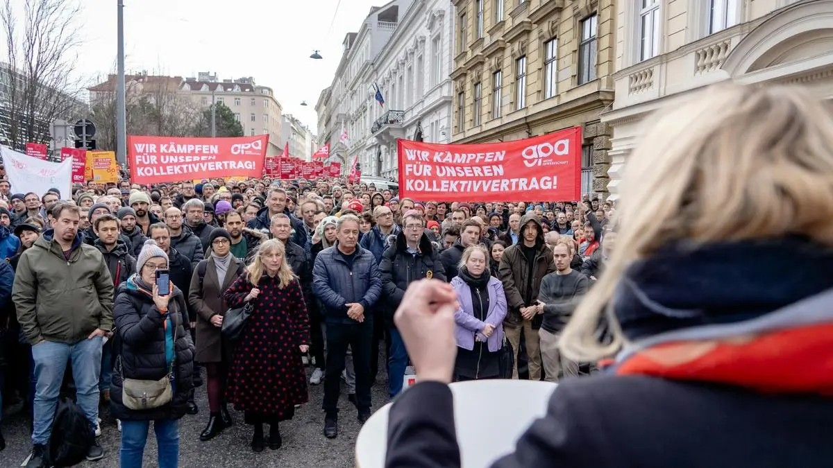IT workers protest in Vienna