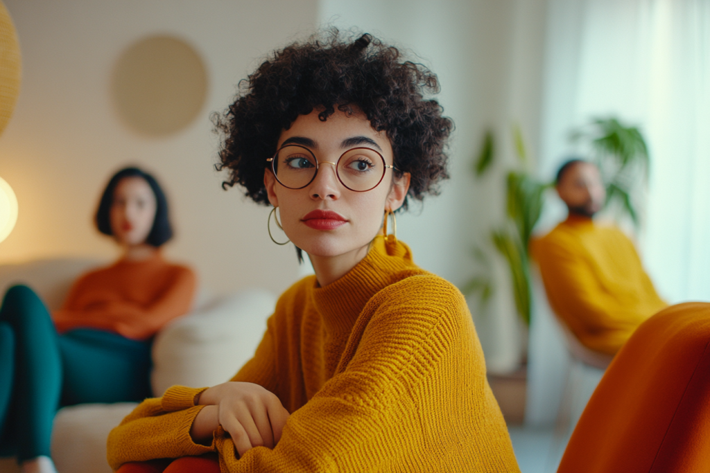 Mensen in een appartement