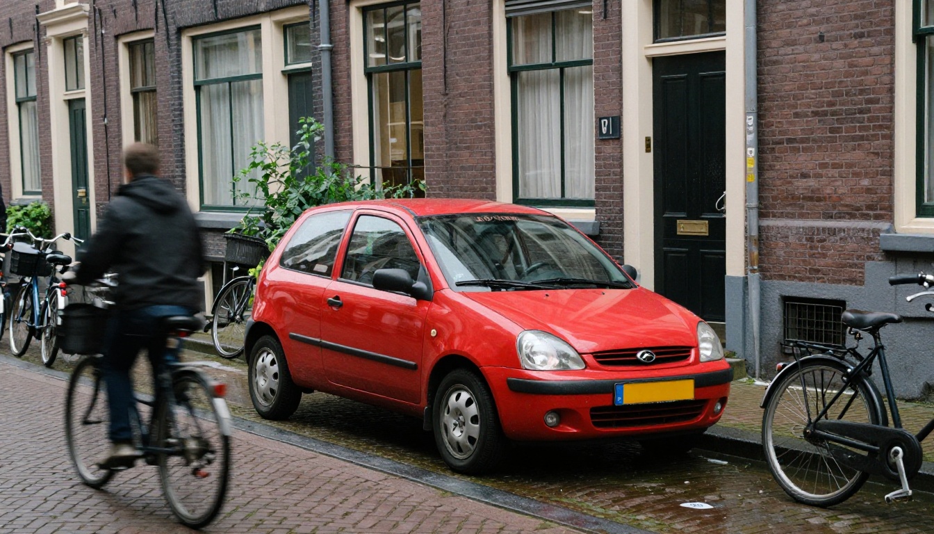 Daihatsu Cuore in Amsterdam streets