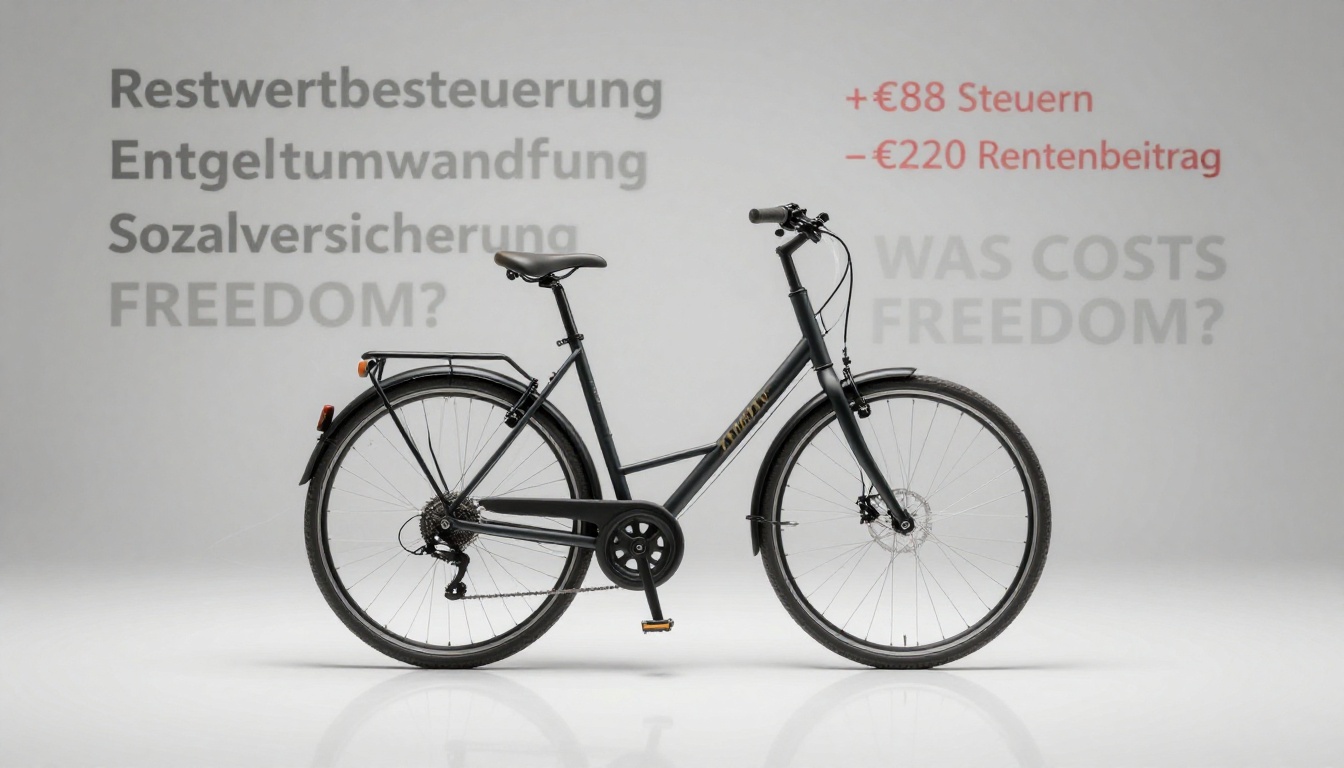 A graphic illustrating the hidden costs of bike leasing in Austria