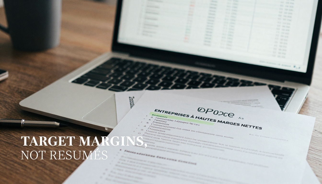 Visual representation of profit margins in different industries