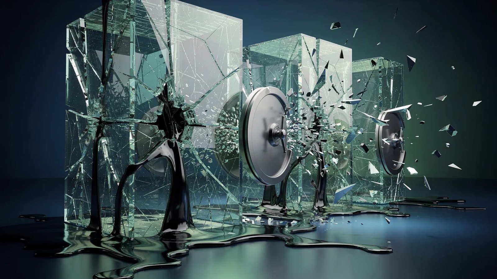 Illustration abstraite des marchés privés - Blue Owl gèle les rachats de son fonds de crédit privé et se