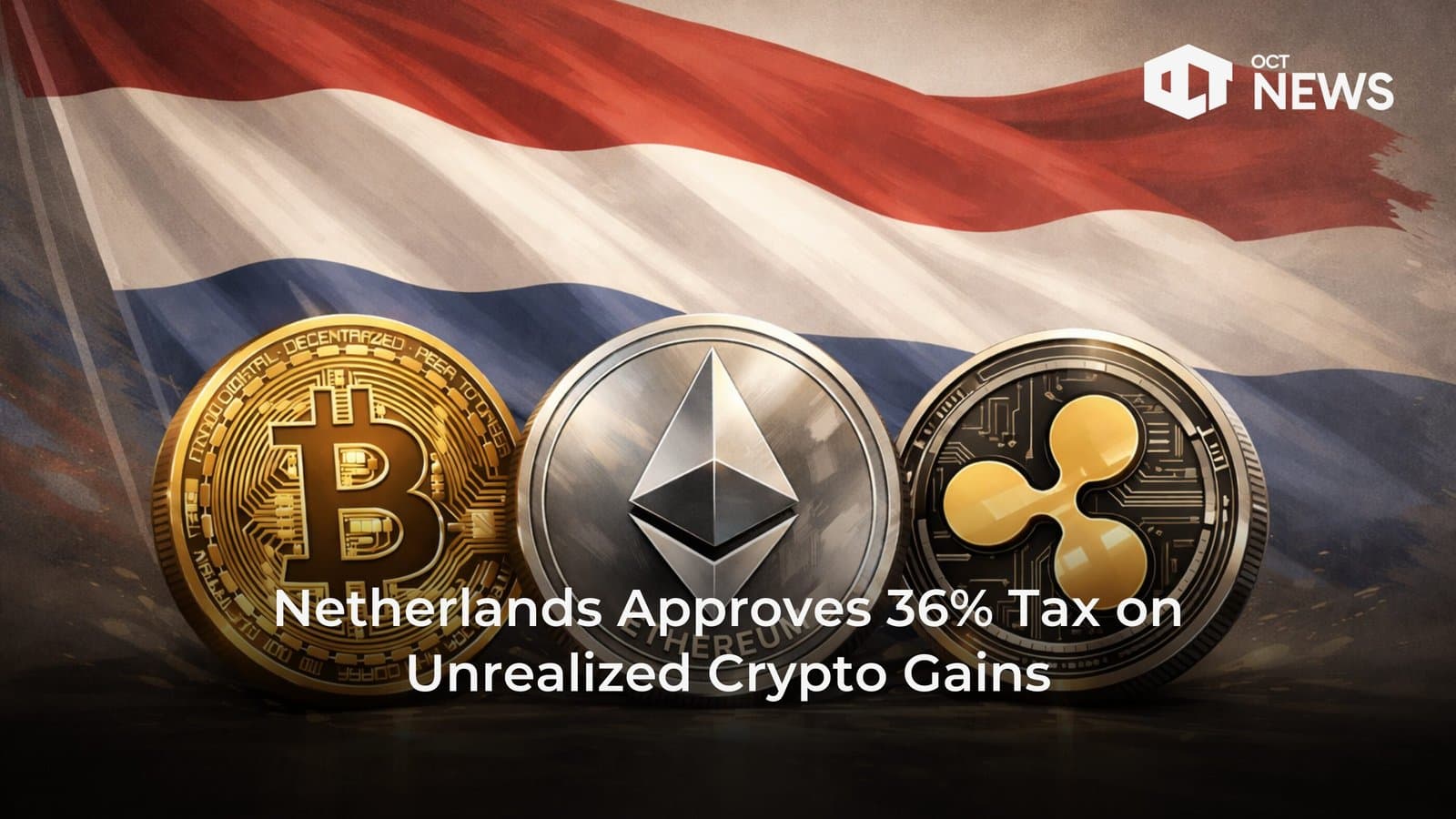 Netherlands Approves 36% Tax on Unrealized Crypto Gains