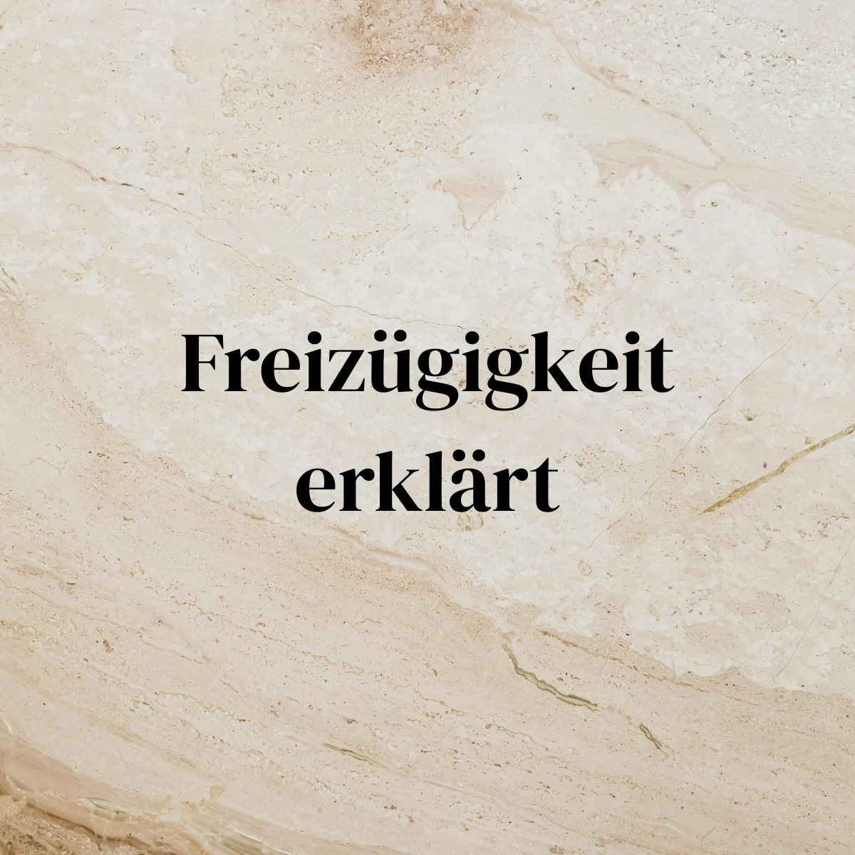 Freizügigkeit erklärt