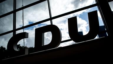 CDU logo at party conference