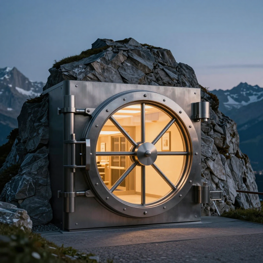 Millionaire winning lottery numbers on Swiss bank statement