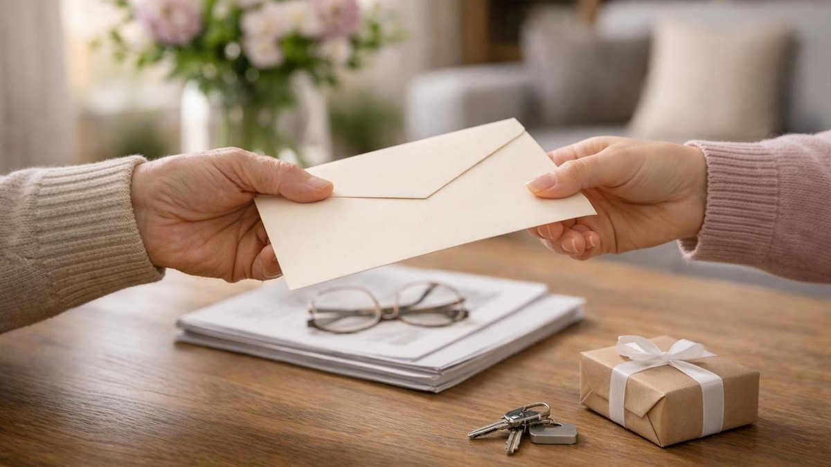 Financial planning documents regarding inheritance and savings