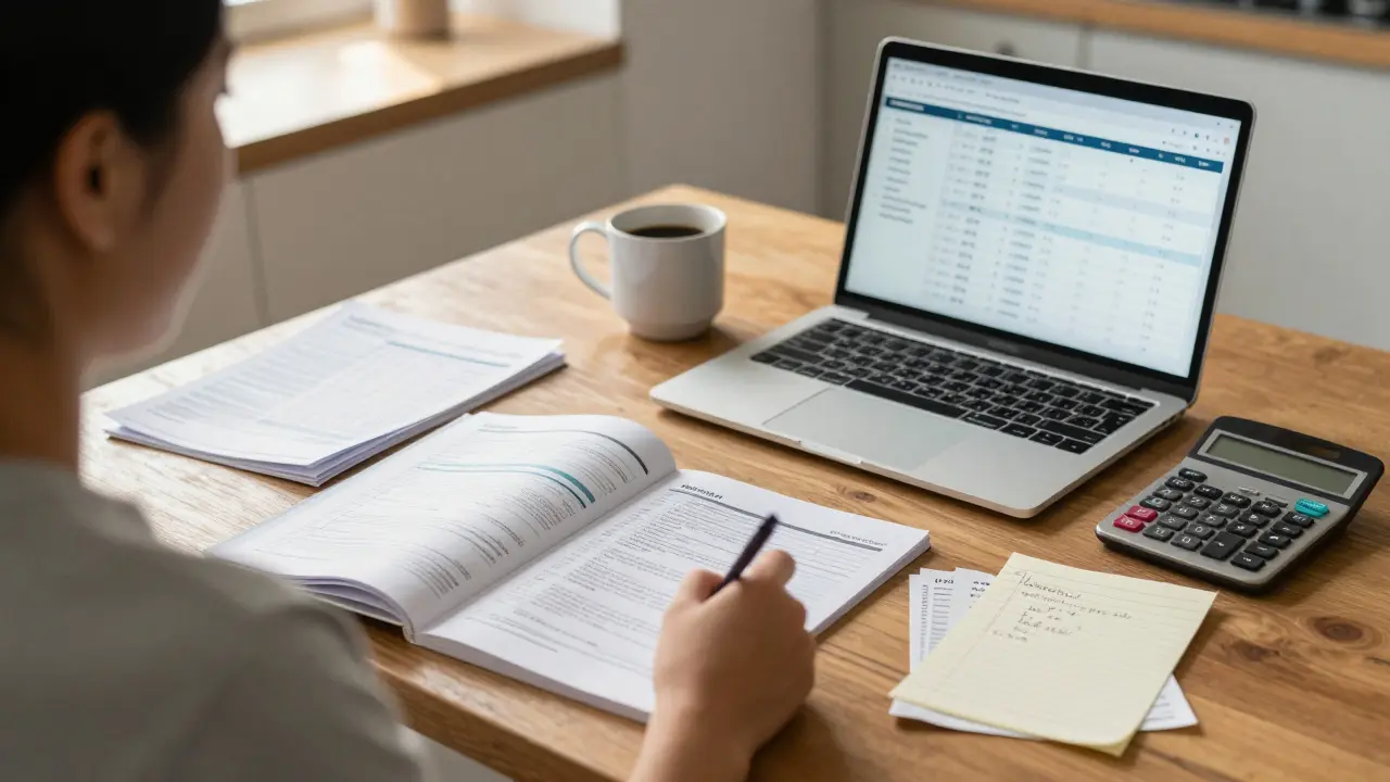 Budget calculation for financing